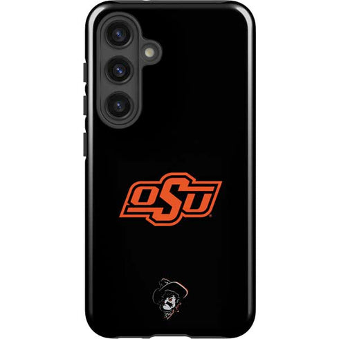 Oklahoma State University OSU on Black Galaxy S25 Impact Case